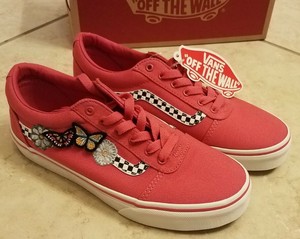 red vans girl shoes