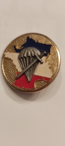 ORIGINAL MILITAIRE INSIGNE 1er GLMR PARACHUTISTE / DELSART TBE