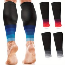 1Pair Calf Compression Sleeves Running Leg Sleeve 20-30Mmhg Socks For Shin Splin