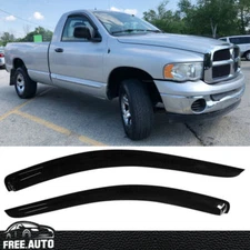 For 02-09 Dodge Ram 1500 2500 Regular/Standard Cab Window Visors 2PC Acrylic Set