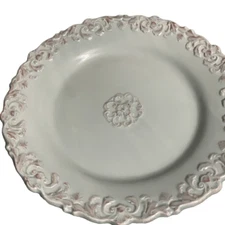 Home Essentials VTG Madison Sage Green 9” Salad Plate Retired Pattern Scalloped