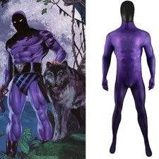 Purple Jumpsuit Bodysuit Costume Cosplay Halloween
