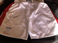 JULIO CESAR CHAVEZ Autographed Cleto Reyes Boxing Trunks - Exclusive Legend!!!