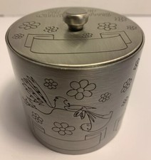 My Christening Box. Engravable Pewter Christian Keepsake Blue Velvet Lined Box.