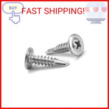  8 x 3/4" Sheet Metal Screws 100PCS 410 Stainless Steel Truss Head Fast Self Tap