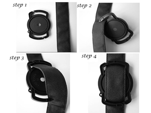 Camera Lens Cover Cap Holder Leash Strap for Canon Nikon Sony Cameras - Picture 2 of 12