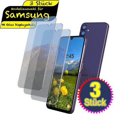 3x Panzerfolie Displayschutz Glas für Samsung A14 A54 A55 A15 A23 A51 S23 S20 FE