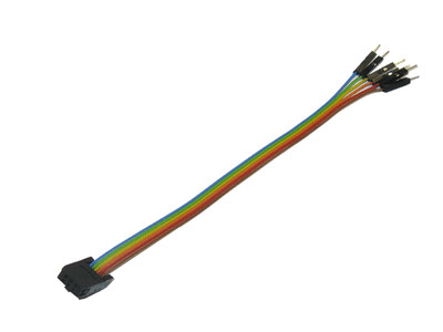 6 pol Buchse auf Pinheader Breadboard ISP Breakoutkabel 20cm Flachbandkabel