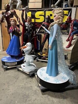 Life Size Beast Kingdom Frozen Elsa and Anna with Olaf | eBay