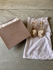 Jimmy Choo Sacora 85 Ivory White Lace Pearl Heels Bridal Shoes Size Uk 7 Eu 40
