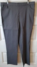 Alfred Dunner Classic Fit Pull On Women's Petite Pants Size 14P Grey NWT