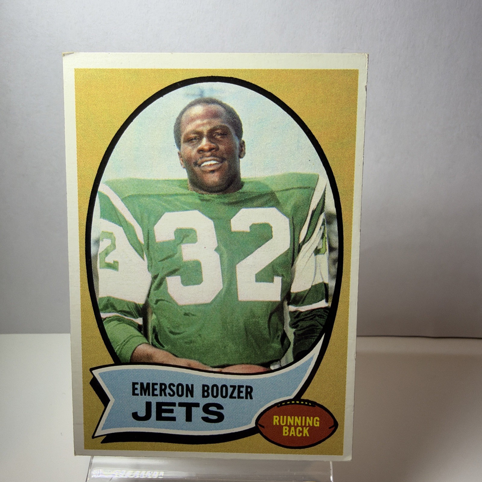 1970 Topps Football #128 Emerson Boozer Rookie Jets EX
