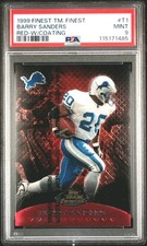 1999 Finest Team Finest Barry Sanders Red w/ Coating T1 /500 PSA 9 MINT NO 10s