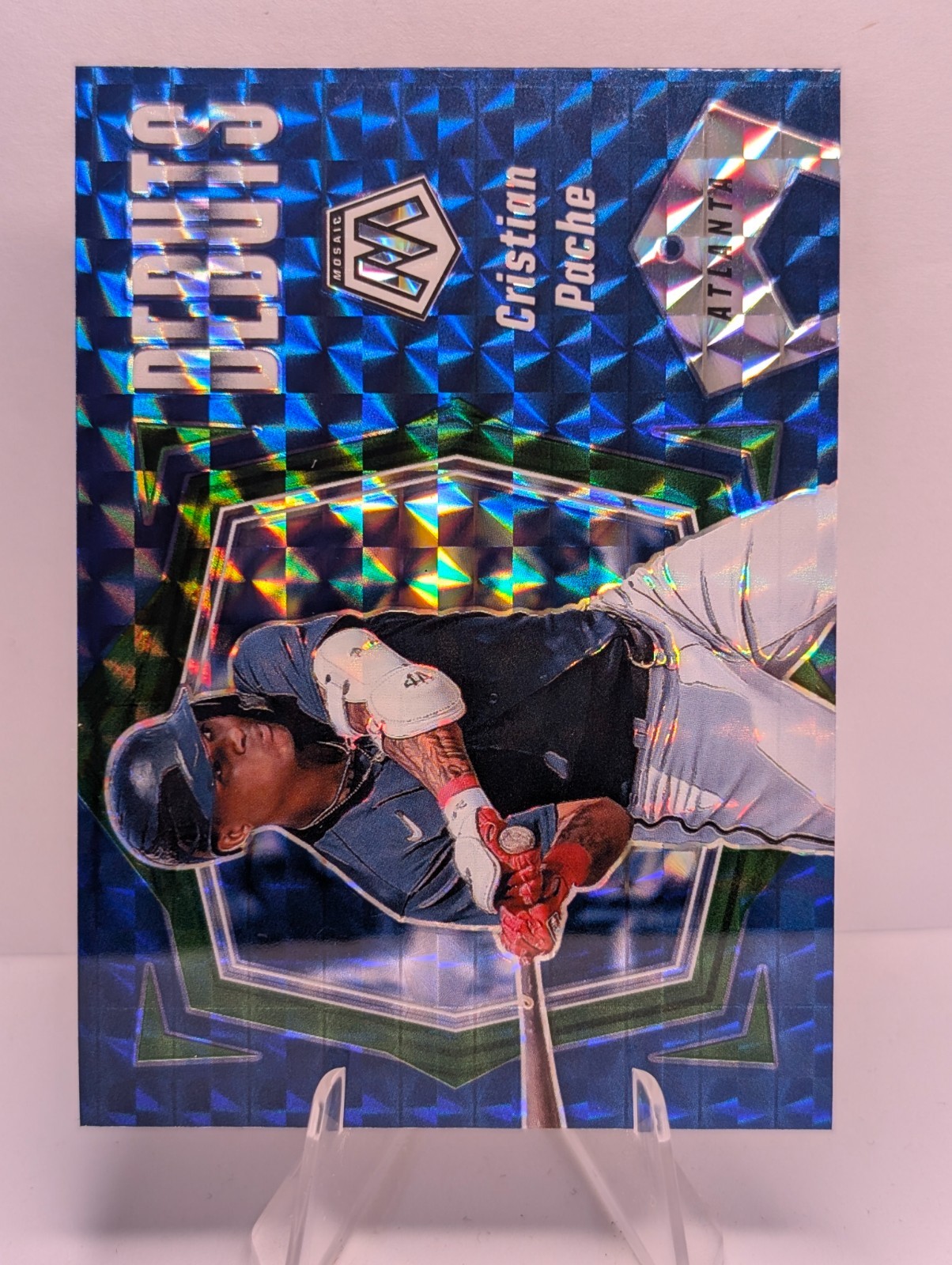 2021 Panini Mosaic Cristian Pache #PD2 Debuts Blue Mosaic RC ATL Braves