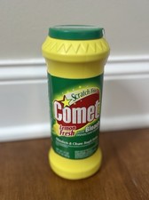 Vtg Comet Scratch Free Lemon Fresh Cleanser Y...