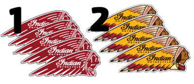 Indian Motorcycle Logo 5 PC Water resistant sticker decal