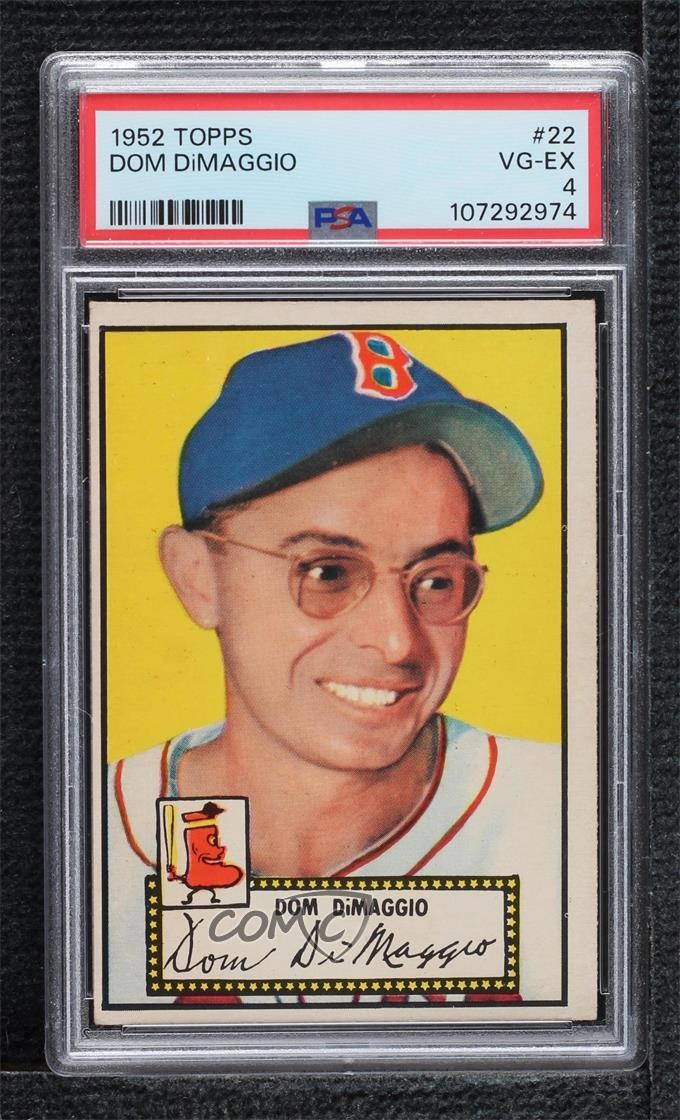 1952 Topps Dom DiMaggio (Red Back) #22 PSA 4 0u2j