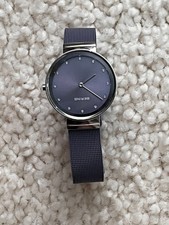 Bering 10131-909 Classic Stainless Steel Lavender Dial Ladies Quartz 31mm Watch
