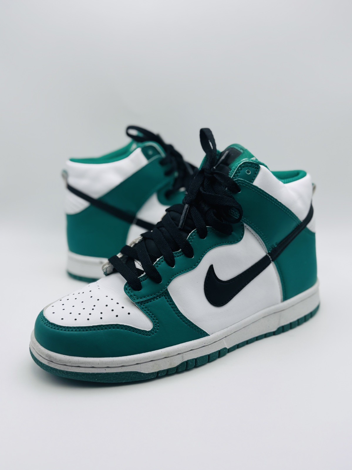 Nike Size UK 6 Dunk High GS Green White Black “Celtics” DR0527-300
