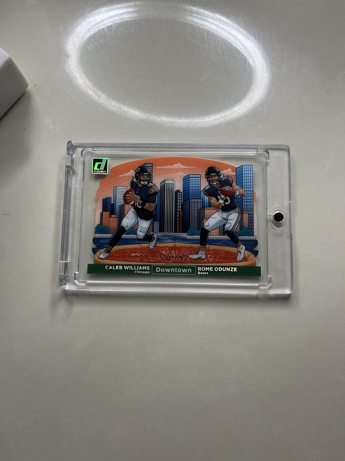 2024 Clearly Donruss Caleb Williams Rome Odunze Dual Downtown Chicago Bears