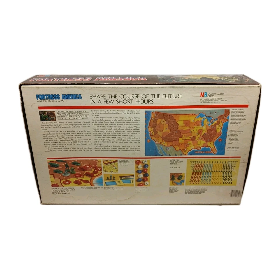 Juego de mesa Fortress America United States Under Attack Gamemaster 1986 CAJA ABIERTA Foto 2 de 4