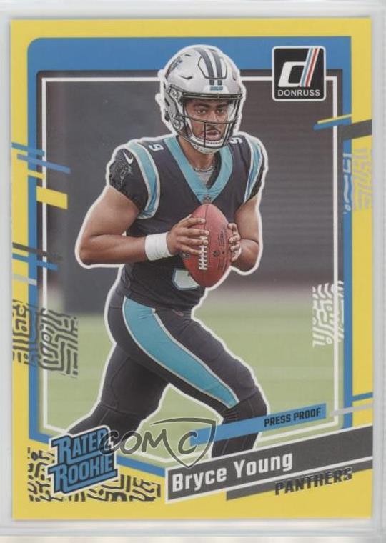2023 Panini Donruss Rated Rookie Press Proof Yellow Bryce Young #311 00ji