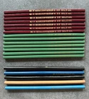 Vintage USSR Pencils Set 19 pcs Graphite & Colored Soviet Unused Lot