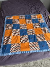 Baby Quilt Throw Coverlet 35  X 35  Vintage CUTTER