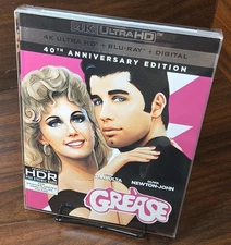 Grease (4K/Blu-ray) Slipcover w/PROTECTIVE SLEEVE-NEW (Sealed)-Free Box Shipping