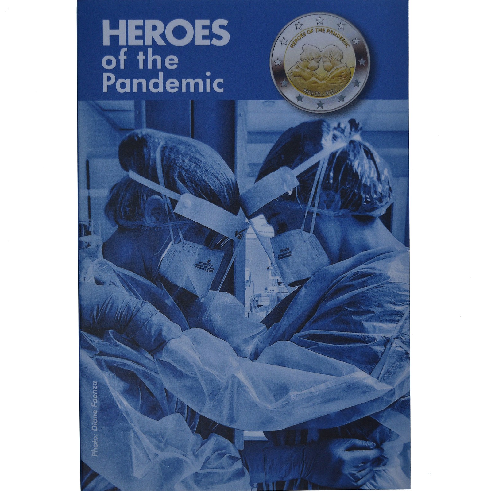 Malte, 2 Euro, Heroes of the Pandemic, 2021, Monnaie de Paris, Coin card.FDC