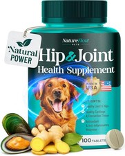 Natureflow Hip  Joint Health Supplement for Dogs - 100 count - 06/2028