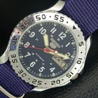 JAPAN VINTAGE REFURBISHED SEIKO 5 AUTOMATIC MENS BLUE COLOR DIAL WATCH a442117-1