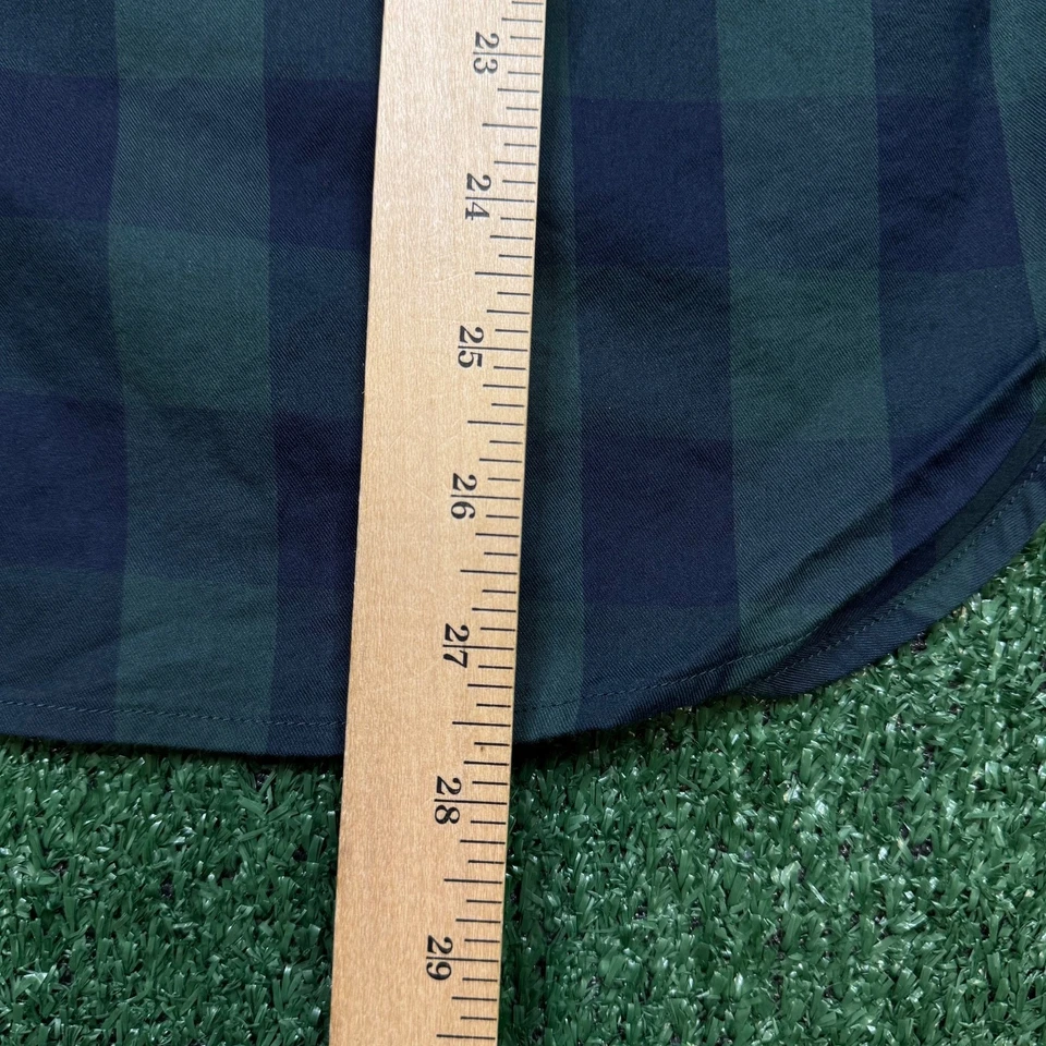 Camisa con botones Scotch & Soda para hombre talla M verde manga larga cuello ajustada preppy Foto 4 de 4