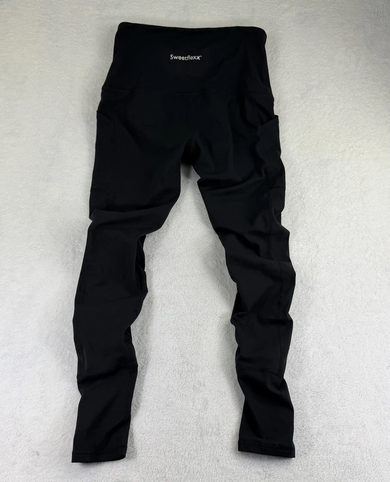 Sweetflexx Resistance Band Leggings Size 8 Black High Waist Full Length Compress - Image 4 of 4