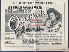 OKLAHOMA! -  PRESS BOOK - FRED ZINNEMANN - GORDON MAC RAE - JAMES WHITMORE