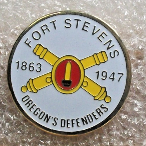 Vintage Fort Stevens Oregon Defenders Pin State Park Columbia River OR Fortress