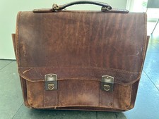 Original Ruitertassen Aktentasche Schultasche sehr groß Leder Vintage 90er Jahre