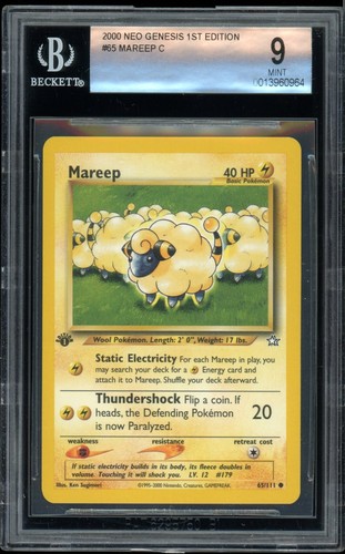 Mareep (1st Edition) graded BGS 9 for sale on eBay