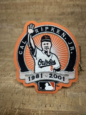 2001 Cal Ripken Farewell Tribute Patch Baltimore Orioles 1981-2001