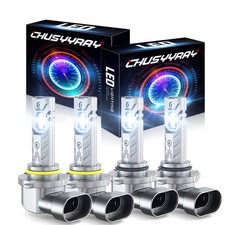 9005 9006 LED Headlights Kit Super White Bright Combo 6500K High Low Beam Bulbs