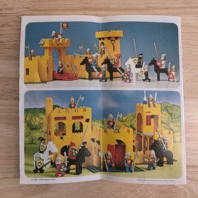 VTG VERY NICE Lego Manual 375 / 6075 Legoland Yellow Castle Knights Instruction