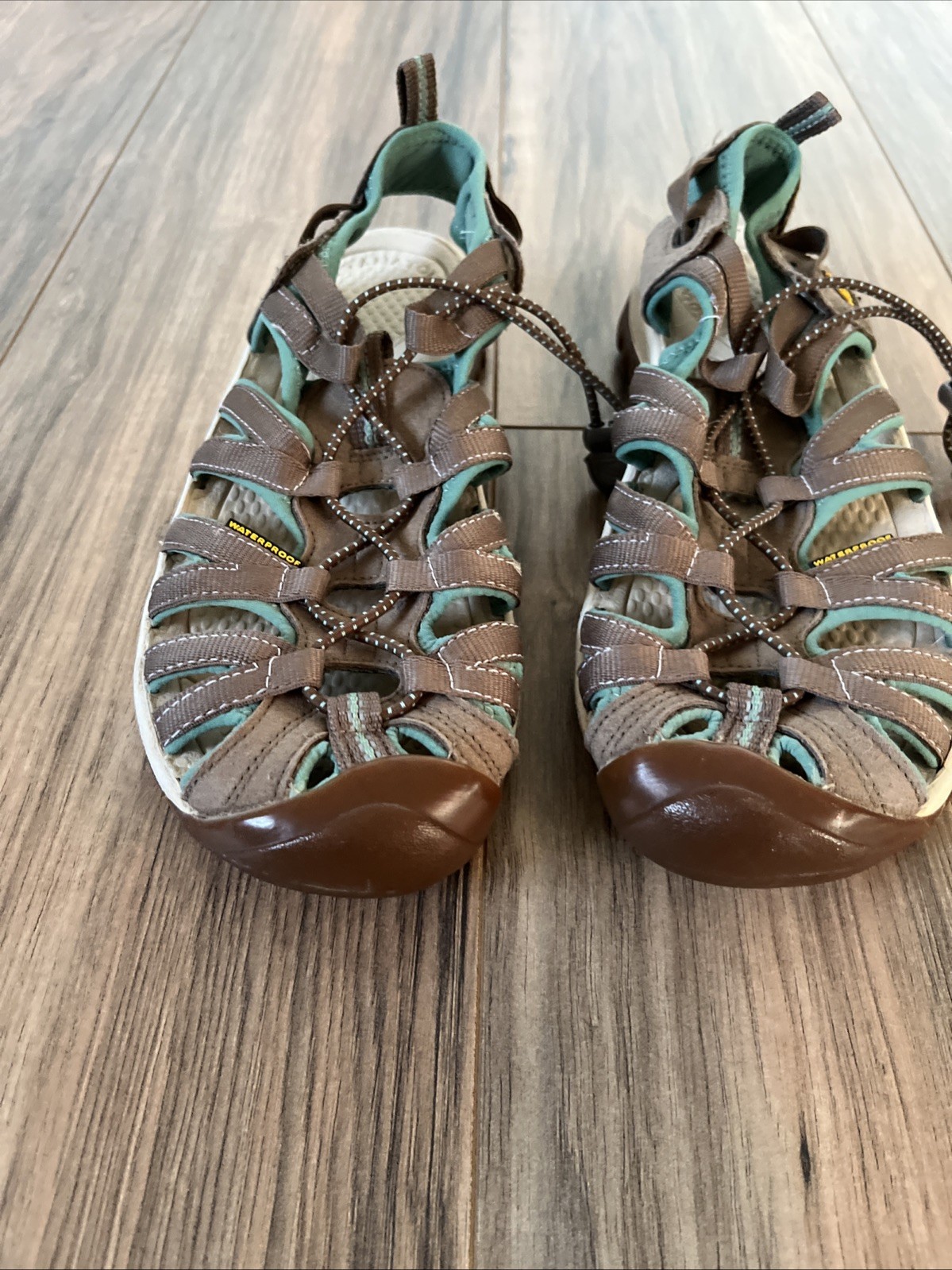 Scarpe sandali sportivi Keen donna grigio turchese taglia 9 5 impermeabili