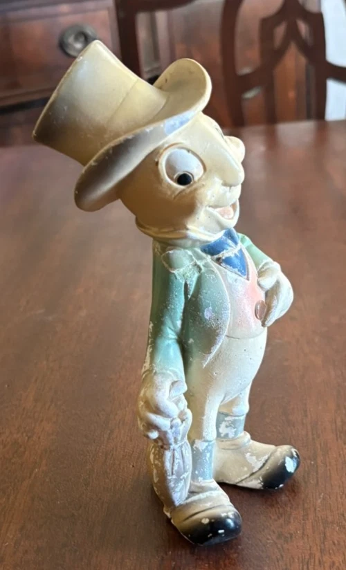 Disney / Leonardi JIMINY CRICKET FIGURINE VIntage 1940s - Image 4 of 4