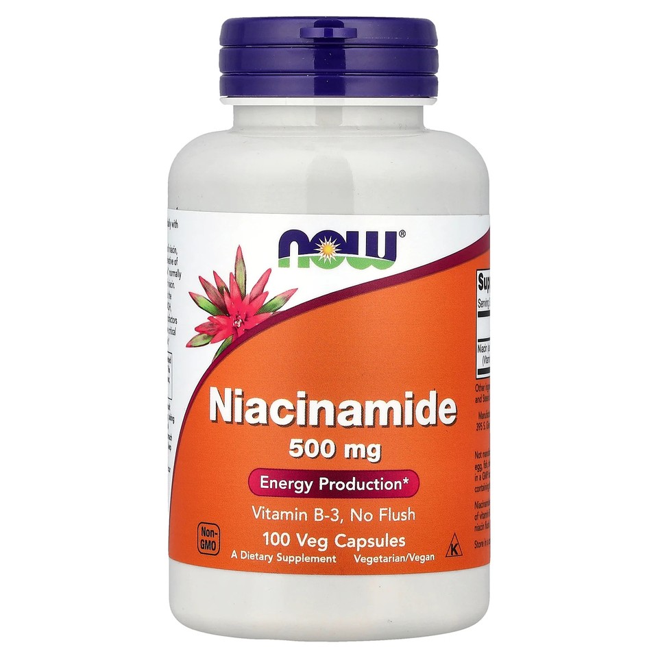 Niacinamide, 500 mg, 100 Veg Capsules