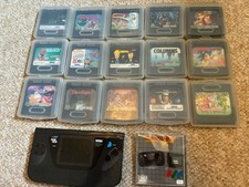 15 Sega Game Gear Games, Pins Set And Notebook