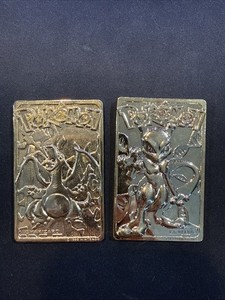 1999 Pokemon Burger King 23K Gold Bar Lot Charizard Mewtwo 