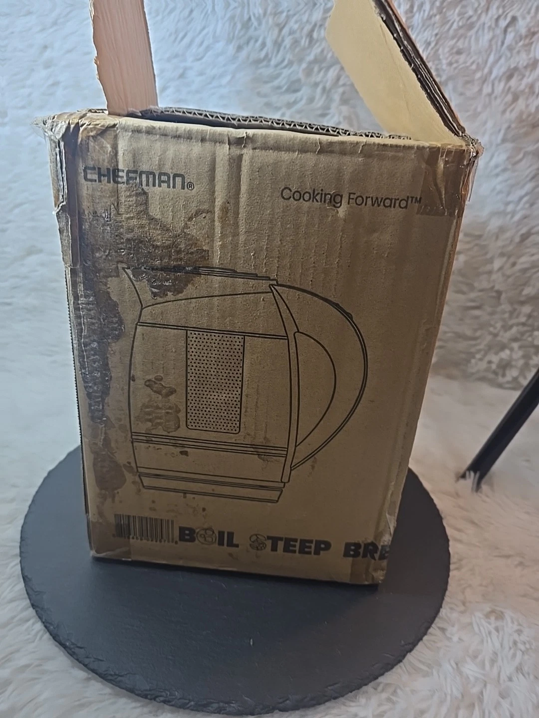 Chefman RJ11-17-CTI-RL-DS-E Electric Glass Kettle