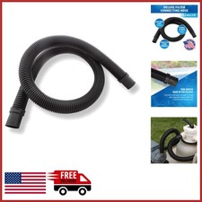 1.5 Inch Pool Hose 3ft Black for Pump Filter Skimmer Above Ground Pools