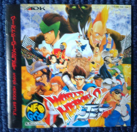 World Heroes 2 JET Tested SNK Neo Geo CD 1994 Japanese retro game