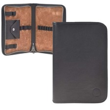 Sonnenleder Schüleretui Stifteetui Federtasche Leder NOWAK Stiftetui  schwarz